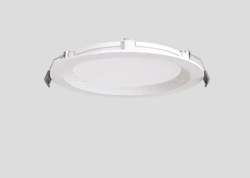 6" Round Multifit Flat Recessed Light, 800 Lumens, 9.5W, 120-277V, CCT Selectable 2700K/3000K/3500K/4000K/5000K — Warehouse Lighting LED Downlights 9.5W 2700K