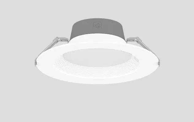 Innofit LED 8" Downlight Retrofit, 3,000 Lumens, 12W/16W/23W Selectable, 120-277V, 3000K/3500K/4000K CCT Selectable — Warehouse Lighting LED Downlights 12.0W 3000K