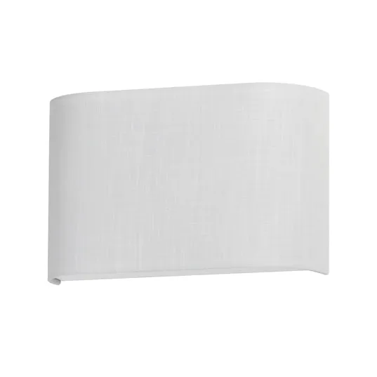 Prime 13" Wide LED Wall Sconce, 680 lumens, 10W, 3000K CCT, 120-277V, White Linen, Oatmeal, Black Organza or Grass Cloth Finish — Warehouse Lighting LED Wall Lights 10.0W 3000K