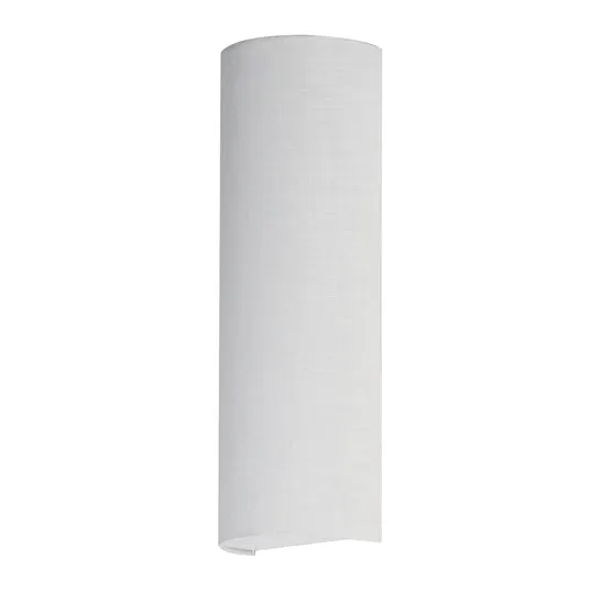 Prime 18" Tall LED Sconce, 820 Lumens, 12W, 3000K, 120-277V White Linen, Oatmeal, Black Organza, or Grass Cloth Finish — Warehouse Lighting LED Wall Lights 12.0W 3000K