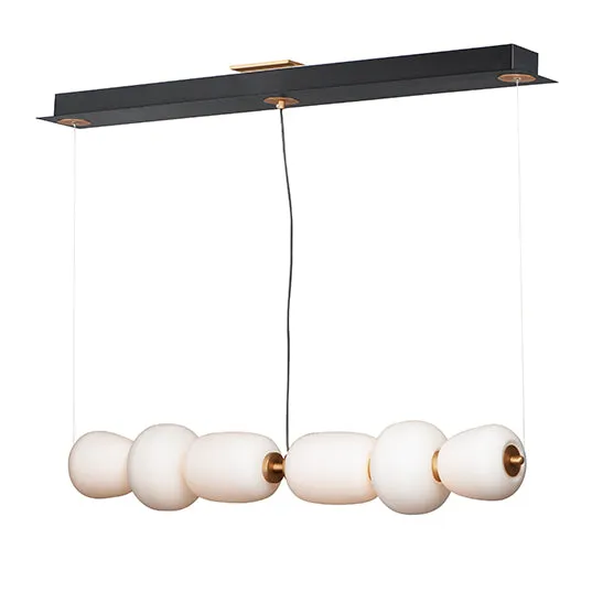 40" Soji LED Linear Pendant, 1,890 Lumens, 34W, 3000K CCT, 120V, Black/Gold Finish — Warehouse Lighting LED Linear Lights 34.0W 3000K