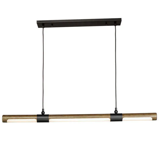 Rollo 1-Light Pendant, 1,700 Lumens, 34W, 3000K CCT, 120V, Antique Pecan / Black Finish — Warehouse Lighting LED Landscape Lights 34.0W 3000K