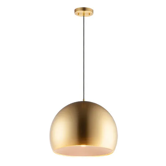 Palla 1-Light Pendant, 720 Lumens, 8W, 3000K CCT, 120V, Satin Brass / Coffee Finish — Warehouse Lighting LED Landscape Lights 8.0W 3000K