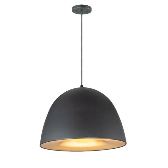 Fungo LED Pendant, 1,080 Lumens, 12W, 3000K CCT, 120V, Black/Satin Brass, Dark Grey/Coffee, or Satin Nickel/Black Finish — Warehouse Lighting LED Landscape Lights 12.0W 3000K