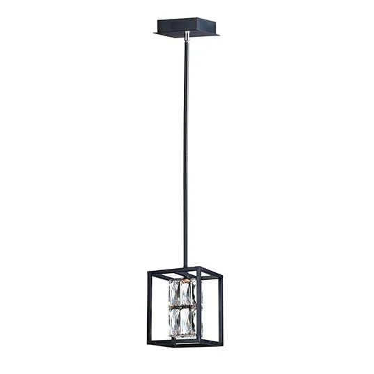 Zephyr 1-Light LED Pendant, 715 Lumens, 6.5W, 3000K CCT, 120V, Black Finish — Warehouse Lighting LED Landscape Lights 6.5W 3000K