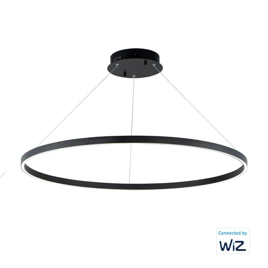 40" Hover LED Pendant, 3,800 Lumens, 41W, 120V, 2700-6000K CCT, Black or Gold Finish — Warehouse Lighting LED Landscape Lights 41.0W 3000K