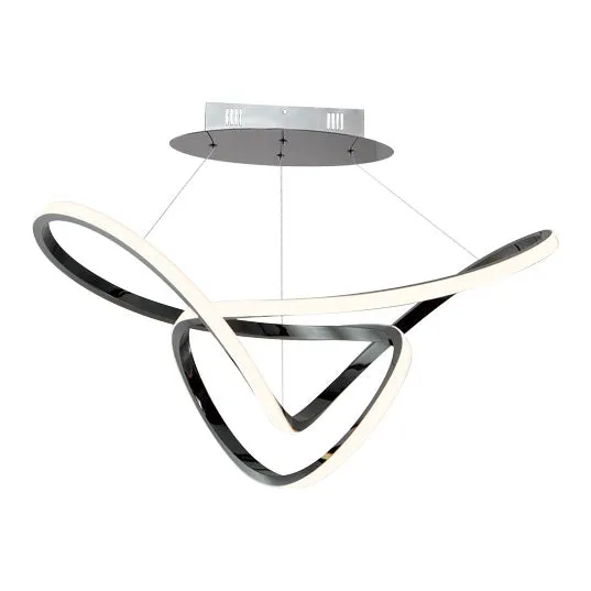 32" Perpetual LED Pendant, 3,150 Lumens, 45W, 120V, 3000K, Black Chrome or Brushed Champagne — Warehouse Lighting LED Landscape Lights 45.0W 3000K