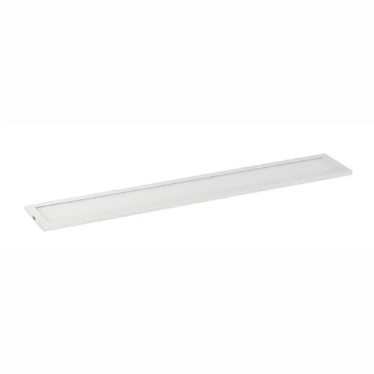 Wafer LED 4.75"x24" Linear Flush Mount, 1,600 Lumens, 120-277V, 36W, 4000K CCT, White Finish — Warehouse Lighting LED Downlights 36.0W 4000K