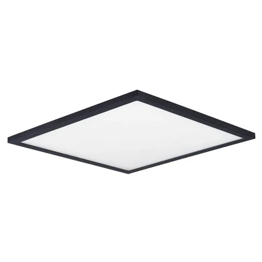 15" LED Square Wafer Surface Mount, 3,000 Lumens, 30W, 3000K CCT, 120-277V, Black, White, or Satin Nickle Finish — Warehouse Lighting LED Downlights 30.0W 3000K