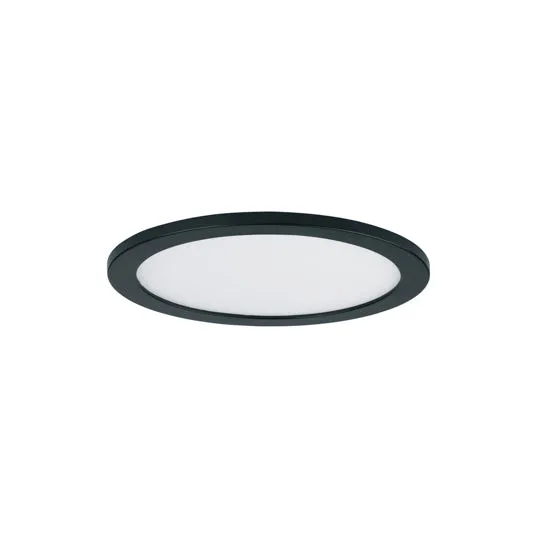 7" LED Wafer Surface Mount, 1,250 Lumens, 15W, 3000K CCT, 120-277V, Black, White, Bronze, or Satin Nickle Finish — Warehouse Lighting LED Downlights 15.0W 3000K