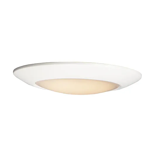 13" LED Diverse Flush Mount, 2250 Lumens, 25W, 2700K CCT, 120V, White Finish — Warehouse Lighting LED Downlights 25.0W 2700K