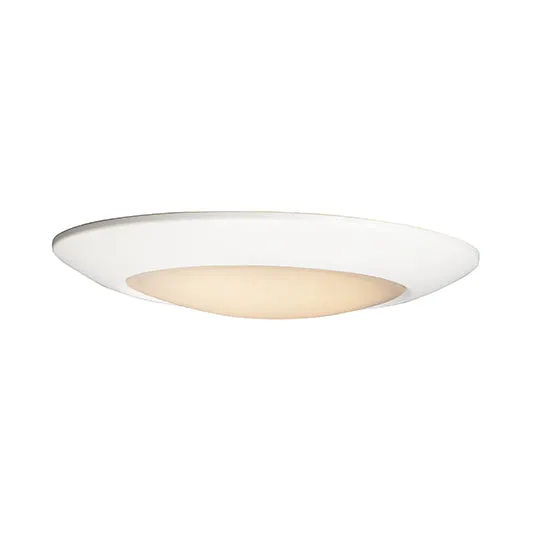 11" LED Diverse Flush Mount, 1800 Lumens, 20W, 2700K CCT, 120V, White Finish — Warehouse Lighting LED Downlights 20.0W 2700K