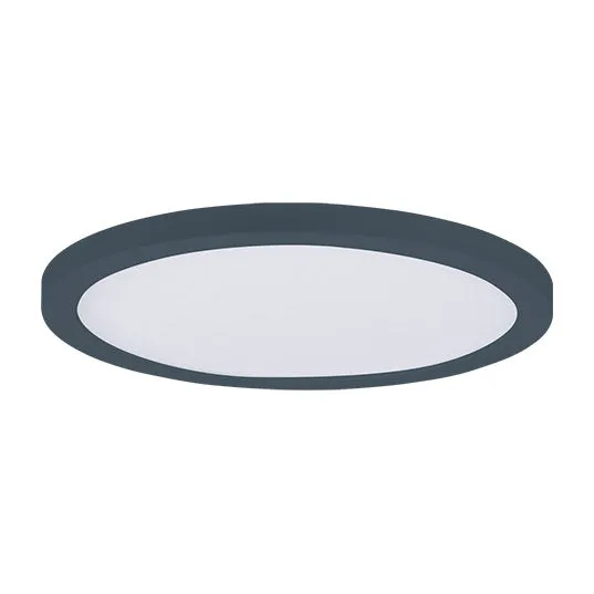 7" LED Flush Mount, 1050 Lumens, 16W, 3000K CCT, 120V, Black, White, or Satin Nickle Finish — Warehouse Lighting LED Downlights 16.0W 3000K