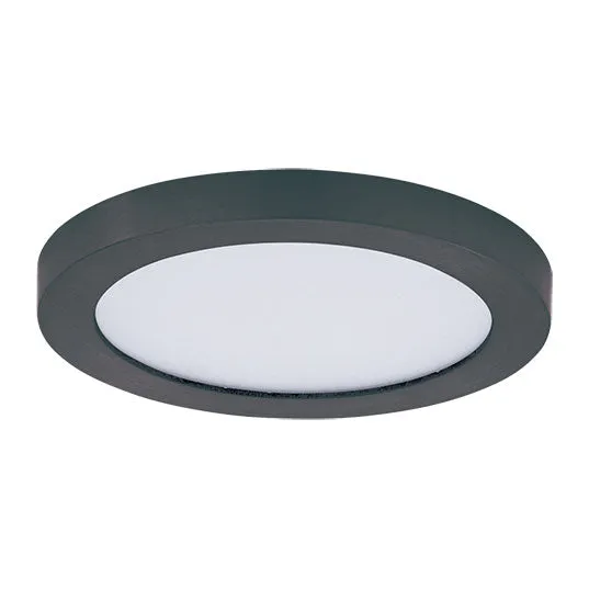 5.25" LED Flush Mount, 900 Lumens, 12W, 3000K CCT, 120V, Black, White, or Satin Nickle Finish — Warehouse Lighting LED Downlights 12.0W 3000K