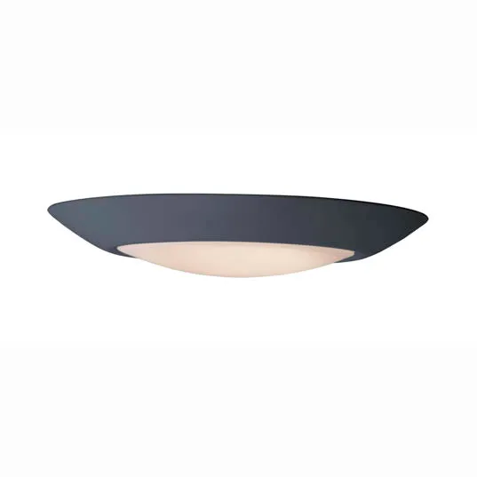 Diverse 7.5" LED Flush Mount, 1350 Lumens, 13.5W, 120V, Black Finish — Warehouse Lighting LED Downlights 13.5W 3000K