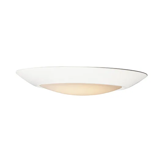 7.5" LED Flush Mount, 1350 Lumens, 15W, 2700K CCT, 120V, White Finish — Warehouse Lighting LED Downlights 15.0W 2700K