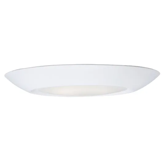 6" LED Flush Mount, 800 Lumens, 11W, 3000K CCT, 120V, Black or White Finish — Warehouse Lighting LED Downlights 11.0W 3000K
