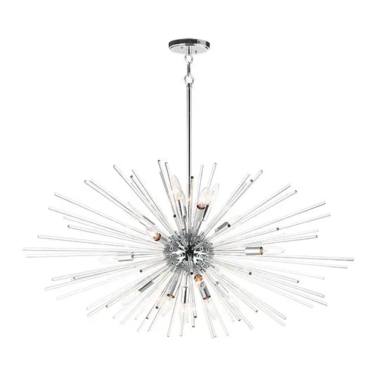 Polaris 16-Light Pendant, 960W, 120V, Polished Chrome or Satin Brass Finish — Warehouse Lighting LED Landscape Lights 960.0W 
