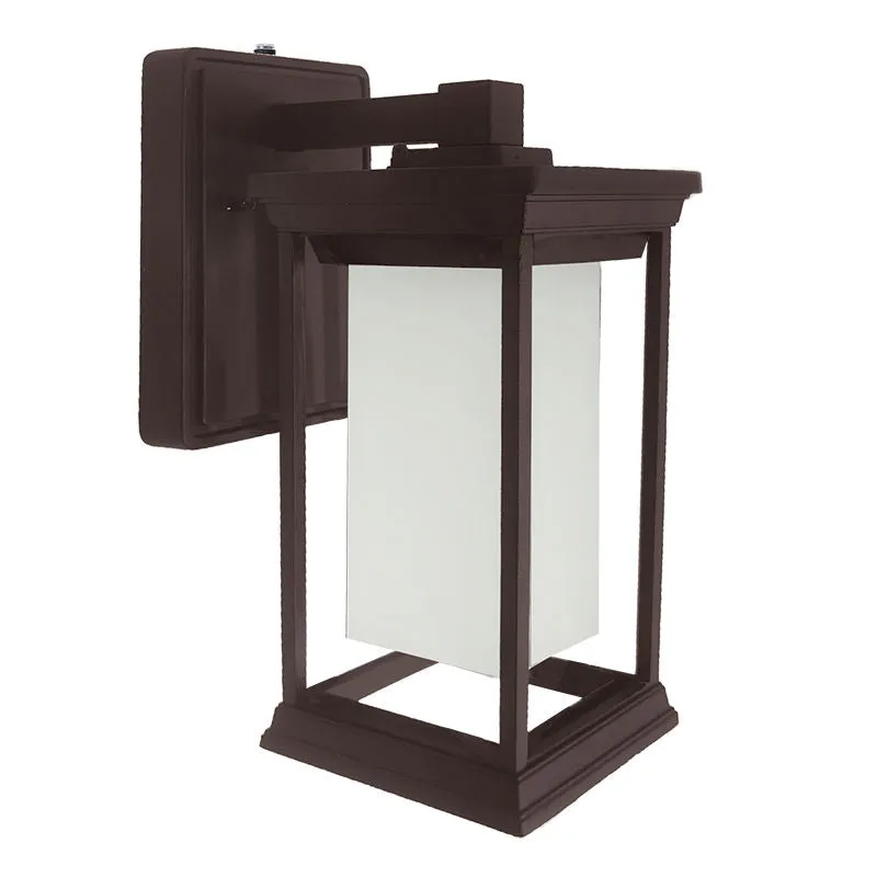 13" LED Outdoor Wall Lantern, 850LM, Oil Rubbed Bronze Finish, 20W, CCT Selectable, 120V — Warehouse Lighting LED Wall Lights 20.0W 3000K