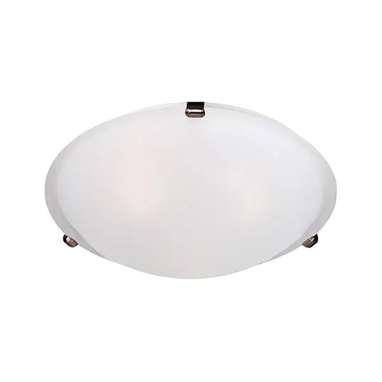 Malaga 2-Light Flush Mount, Frosted Glass, 120W, 120V, Oil Rubbed Bronze — Warehouse Lighting LED Post Top Lights 120.0W 