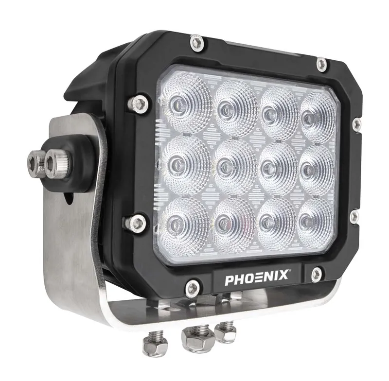LED High Voltage Floodlight, 7000 Lumens, 64W, 6000 CCT, Spot or Flood Optic — Warehouse Lighting LED Flood Lights 64.0W 6000K