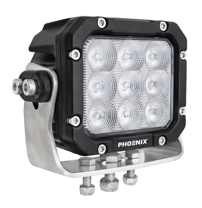 LED Medium Voltage Floodlight, 5000 Lumens, 40W, 6000 CCT, Spot or Flood Optic — Warehouse Lighting LED Flood Lights 40.0W 6000K