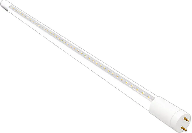 12 PK 12 Watt 3' LED T8 LED Glass Tube, 1600 Lumens, A/C Direct or Ballast Compatible, Clear or Frosted Lens — Warehouse Lighting LED Linear Lights 12.0W 3000K