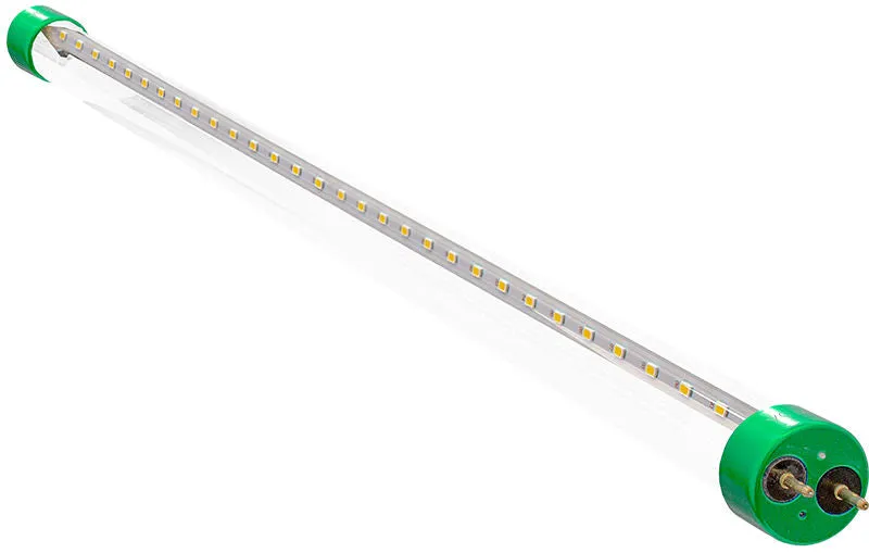12 PK 10 Watt 2' LED T8 LED Glass Tube, 1200 Lumens, A/C Direct or Ballast Compatible, Clear or Frosted Lens — Warehouse Lighting LED Linear Lights 10.0W 3000K