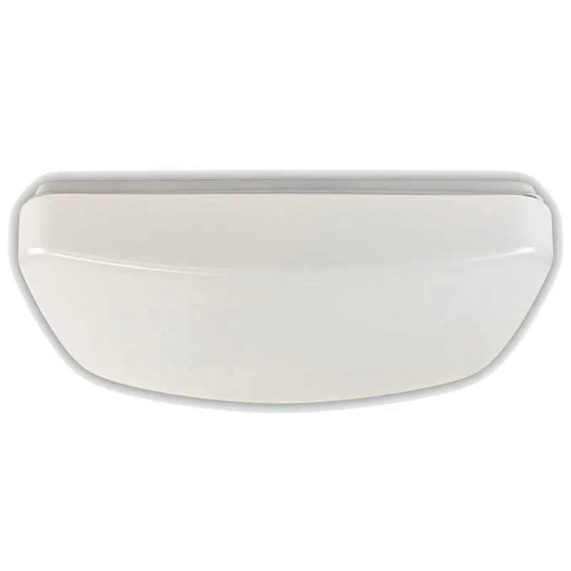 LED Flush Cloud Fixture, 24W, 1,800 Lumens, 120V, CCT Selectable 2700K/3000K/3500K/4000K/5000K, White Finish — Warehouse Lighting LED Post Top Lights 24.0W 2700K