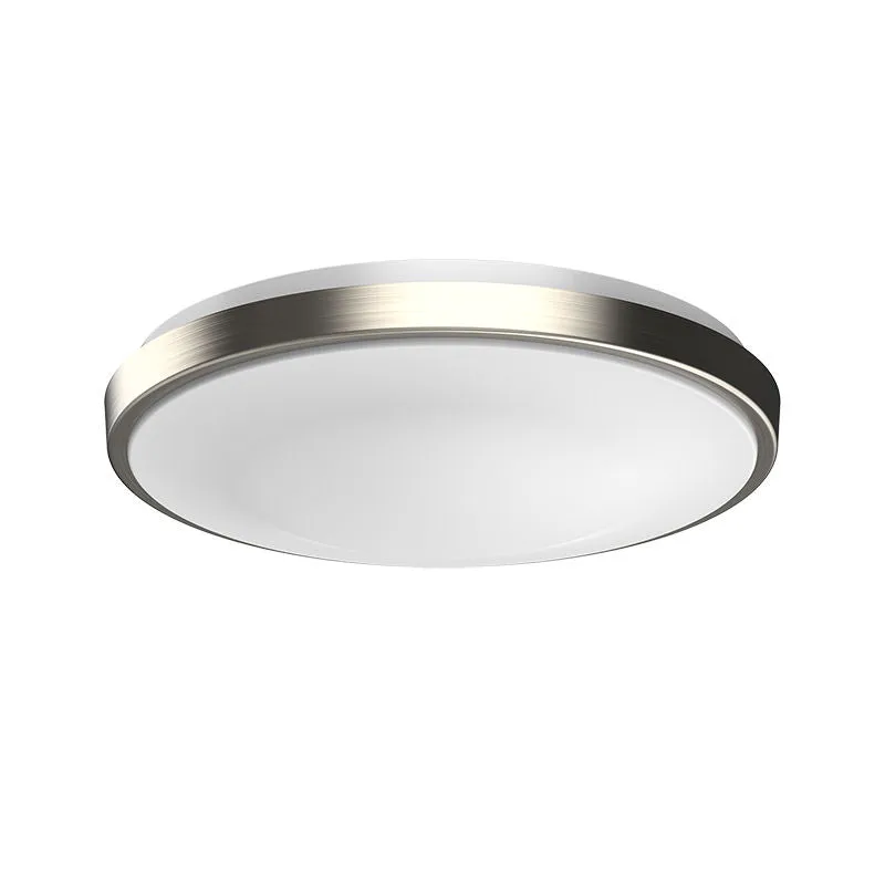 13" LED Single Ring Flush Mount, 1,500 Lumens, 20W, 120V, CCT Selectable 2700K/3000K/3500K/4000K/5000K, Brushed Nickle Finish — Warehouse Lighting LED Post Top Lights 20.0W 2700K