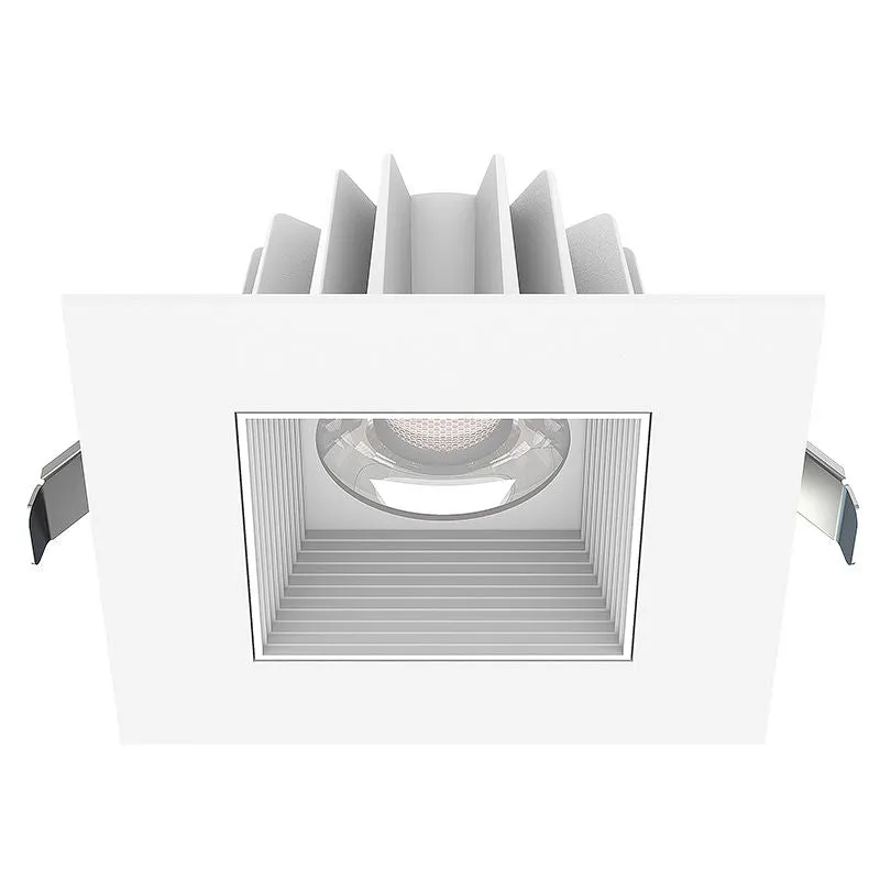 4" LED Snap-In Square Recessed Light, 1,350 Lumens, 15W, 120V, CCT Selectable 2700K/3000K/3500K/4000K/5000K — Warehouse Lighting LED Downlights 15.0W 2700K