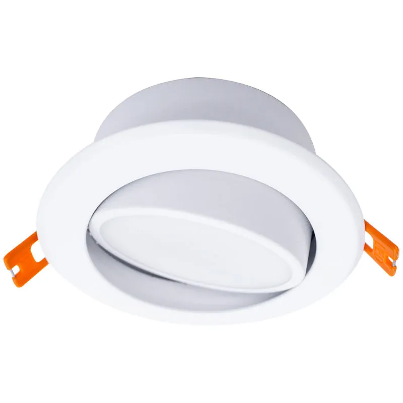 4" LED Adjustable Ultra Slim Recessed Light, 630 Lumens, 9 watt, CCT Selectable 27000K/3000K/3500K/4000K/5000K, 120V, Wet Locations — Warehouse Lighting LED Downlights 9.0W 3000K