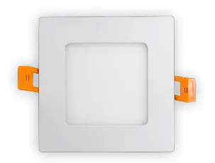 4" LED Square Ultra Slim Recessed Light, 630 Lumens, 9 watt, 120V, CCT Selectable — Warehouse Lighting LED Downlights 9.0W 2700K