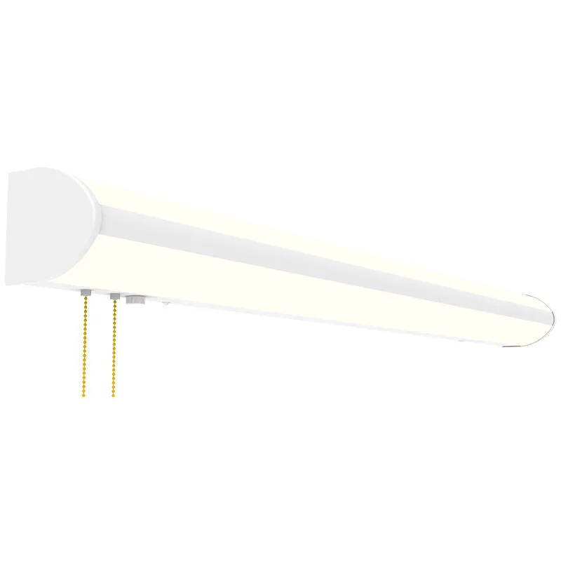 LED Patient Overbed Healthcare Light With Pull Chain and Indicator Light, 6,900 Lumens, 60W, 120-277V, 4000K CCT, White Finish — Warehouse Lighting LED Linear Lights 60.0W 4000K