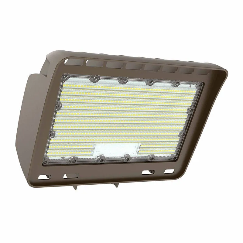LED Architectural Flood Light, 18,750 Lumens, 50W/80W/100W/150W Selectable, 120-277V, CCT Selectable 3000K/4000K/5000K/5700K, Dark Bronze Finish — Warehouse Lighting LED Flood Lights 50.0W 3000K