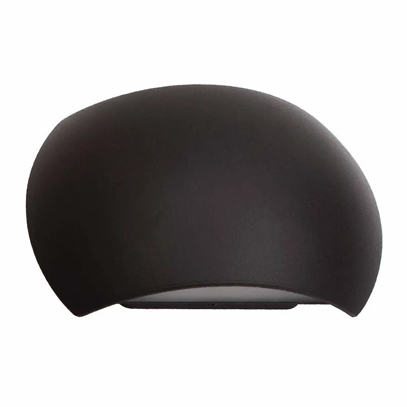 LED Curved Mini Wall Sconce, 6 Watt, 400 Lumens, 12V, CCT Selectable 3000K/4000K/5000K, Dark Bronze or White Finish — Warehouse Lighting LED Wall Lights 6.0W 3000K