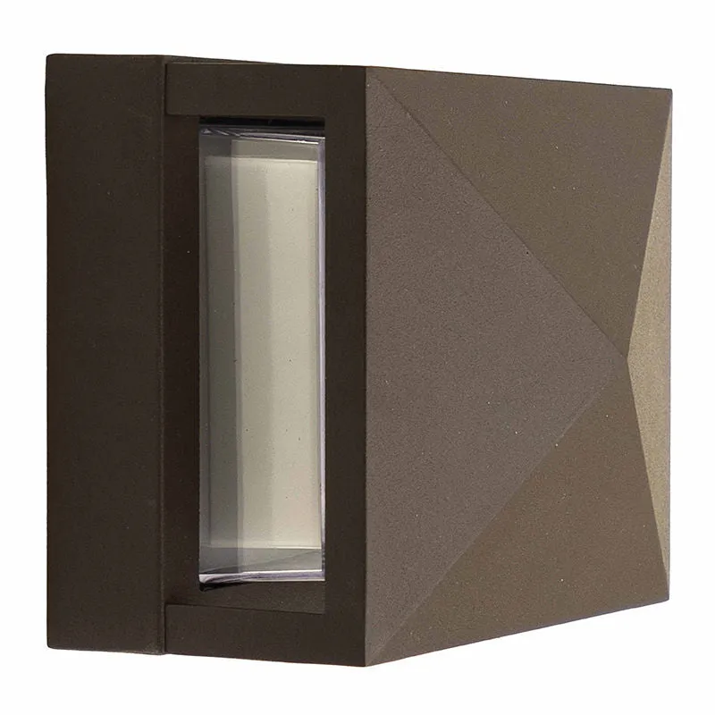 LED Angled Mini Wall Light, 200 Lumens, 12V, CCT Selectable 3000K/4000K/5000K, Dark Bronze Finish — Warehouse Lighting LED Wall Lights  3000K