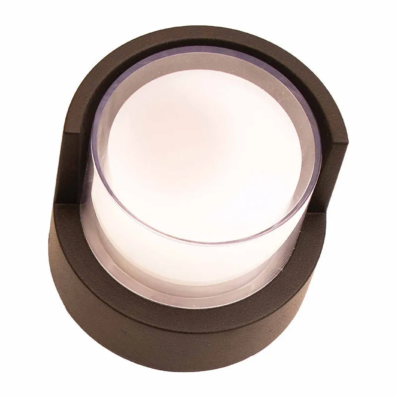 LED Round Mini Wall Light, 3 Watt, 200 Lumens, 12V, CCT Selectable 3000K/4000K/5000K, Dark Bronze Finish — Warehouse Lighting LED Wall Lights 3.0W 3000K