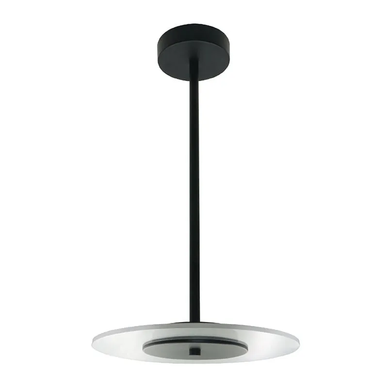 LED 10" Décor Accent Pendent Light, 12W, 700LM, 120V, CCT Selectable 2700K/3000K/35000K/4000K/5000K, Black Finish — Warehouse Lighting LED Landscape Lights 12.0W 2700K