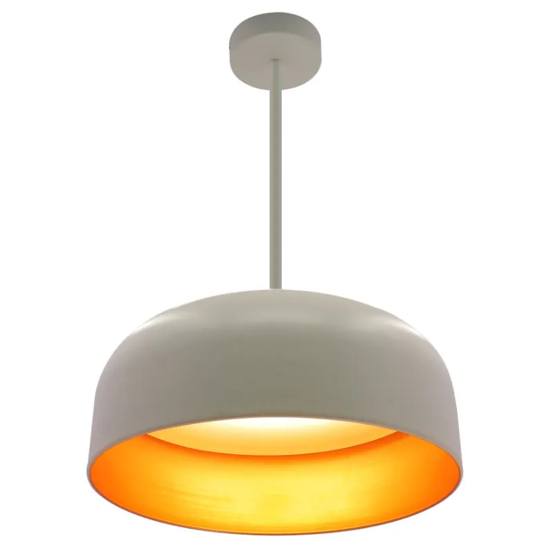 LED 24" Pan Pendant With 6FT Adjustable Rod Pendant Light, 40W, 2800LM, 120V, CCT Selectable 2700K/3000K/35000K/4000K/5000K, White Gold or Black Gold Finish — Warehouse Lighting LED Landscape Lights 40.0W 2700K