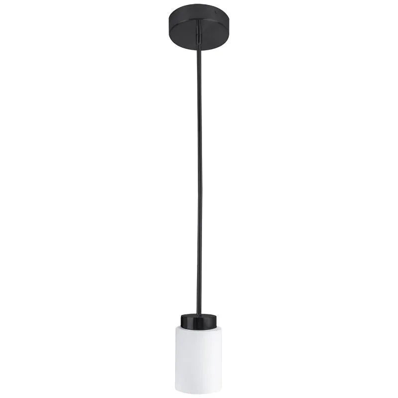 LED 4" Glass Pendant With 6FT Adjustable Rod Pendant Light, 12W, 720LM, 120V, CCT Selectable 2700K/3000K/35000K/4000K/5000K, Black or Brushed Nickel Finish — Warehouse Lighting LED Landscape Lights 12.0W 2700K