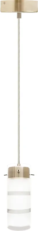 LED Cylinder Glass Pendant Light, 12W, 810LM, 120V, CCT Selectable 2700K/3000K/35000K/4000K/5000K, Brushed Nickel Finish — Warehouse Lighting LED Landscape Lights 12.0W 2700K