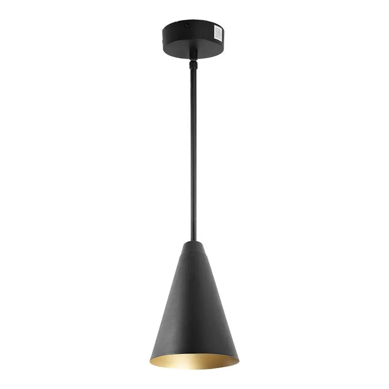 LED Cone Pendant with 4.5FT Adjustable Cord, 6W/9W/12W Selectable, 600LM, CCT Selectable 3000K/4000K/5000K, Black or White — Warehouse Lighting LED Landscape Lights 6.0W 3000K