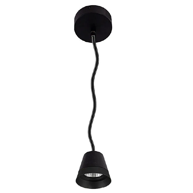 LED Cone Pendant with 6FT Adjustable Cord, 6W/9W/12W Selectable, 600LM, CCT Selectable 3000K/4000K/5000K, Black or White — Warehouse Lighting LED Landscape Lights 6.0W 3000K