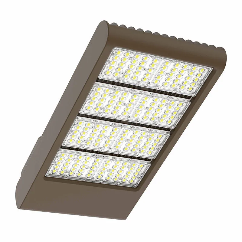 LED High Lumen Flood Light, 84000 Lumens, 300W/400W/500W/600W Selectable, 120-277V, 5000K CCT, Dark Bronze Finish — Warehouse Lighting LED Flood Lights 300.0W 5000K