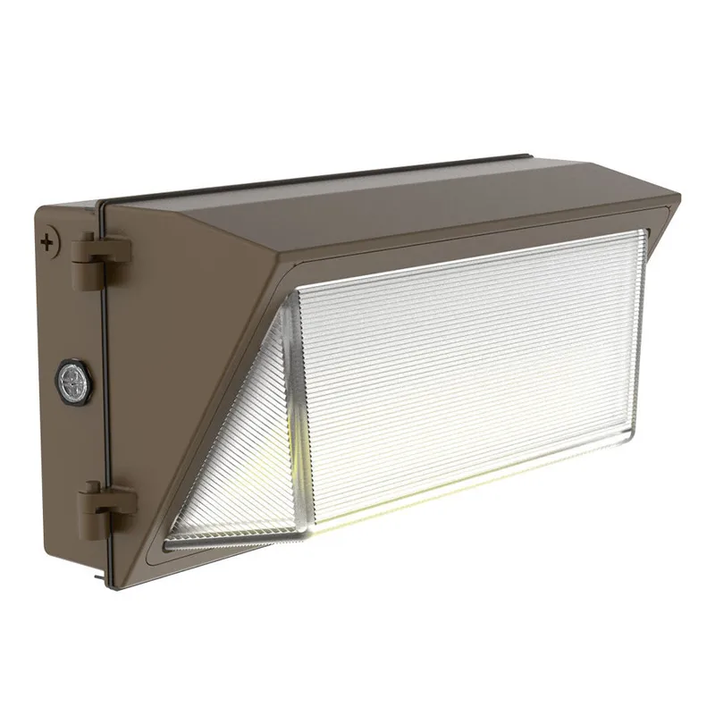 LED Non-Cutoff Wall Pack with Emergency Backup, 100W/120W/150W Selectable, 21,000 Lumens, 120-277V, CCT Selectable 3000K/4000K/5000K, Dark Bronze Finish — Warehouse Lighting LED Wall Lights 100.0W 3000K