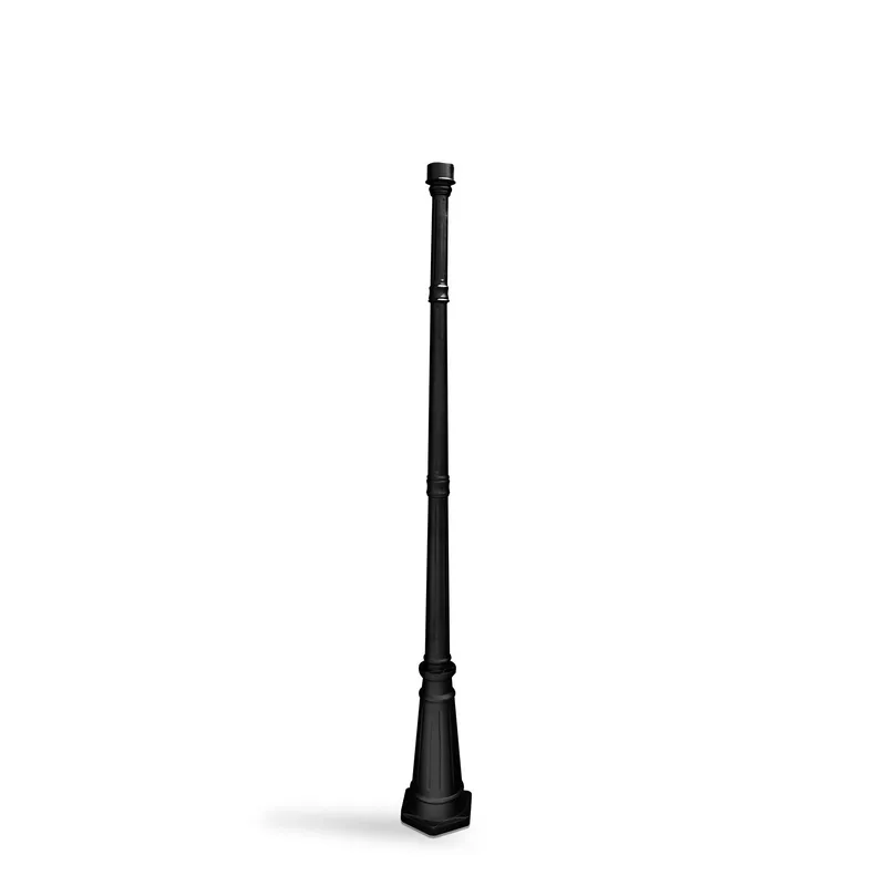 6.5 Foot Decorative Post, 3" Fitter, Black or White Finish — Warehouse Lighting LED Linear Lights  