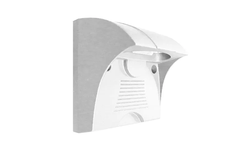 Square LED Step Light, 660 Lumens, 6W, 120-277V, 3000K, or 5000K CCT, White Finish — Warehouse Lighting LED Bollards & Pathway Lights 6.0W 3000K