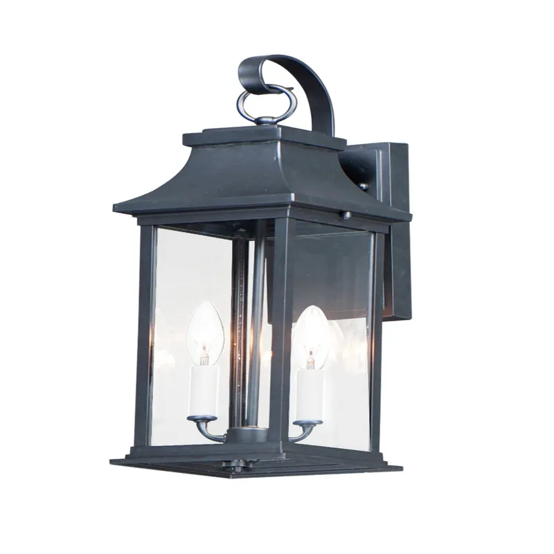 Vicksburg 2-Light Medium Outdoor Wall Lantern — Warehouse Lighting LED Wall Lights 80.0W 