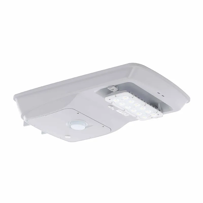 LED Solar Roadway/Flood Light, 14 Watt, 1600 Lumens, 5000K CCT, White Finish — Warehouse Lighting LED Flood Lights 14.0W 5000K